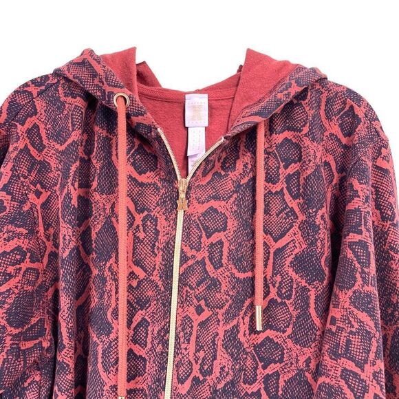 Savage X Fenty Sleep & Shine Hooded Jumpsuit Size S in Red Cocoa - Picture 4 of 12